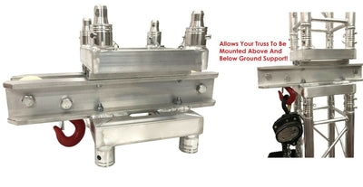 2-Way Ground Support Top Section for Box Truss Chain Hoist Fits Global F34