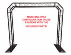 BLACK TRUSS ARCH KIT 8.20FT Height Mobile Portable DJ Lighting System Metal Arch Total Of 4 Flat Tops On System To Mount Lights/Speakers