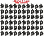 Sixty (60) O CLAMPs - DJ & Stage Lighting Heavy Duty Mounting O Clamps for Stand and Truss