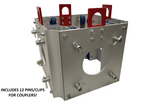 (2) 12” Square Box Truss Sleeves+(2) Metal Wheel Ground Support Top Sections F34