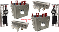 (2)Square Box Truss Sleeves+(2) Ground Support Top Sections+(2)1 Ton Chain Hoist