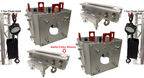 (2)Square Box Truss Sleeves+(2) Ground Support Top Sections+(2)1 Ton Chain Hoist