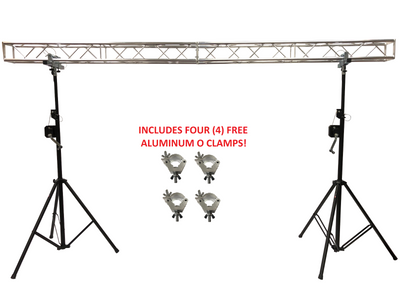 13' Wide W/10' Crank Stands Square Aluminum Trussing Mobile DJ Lighting System
