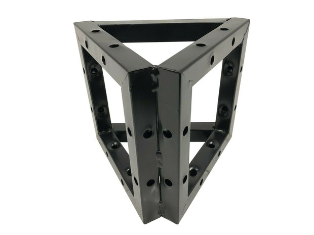 Industrial Grade 6.4ft Triangular Truss Shape, Three-Sided Lighting Truss, With Corners, , With Two Support Bases Plates