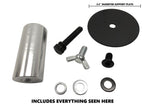 35mm. x 3" Aluminum Speaker Mount Pin Base For Truss Top Plates/Bases
