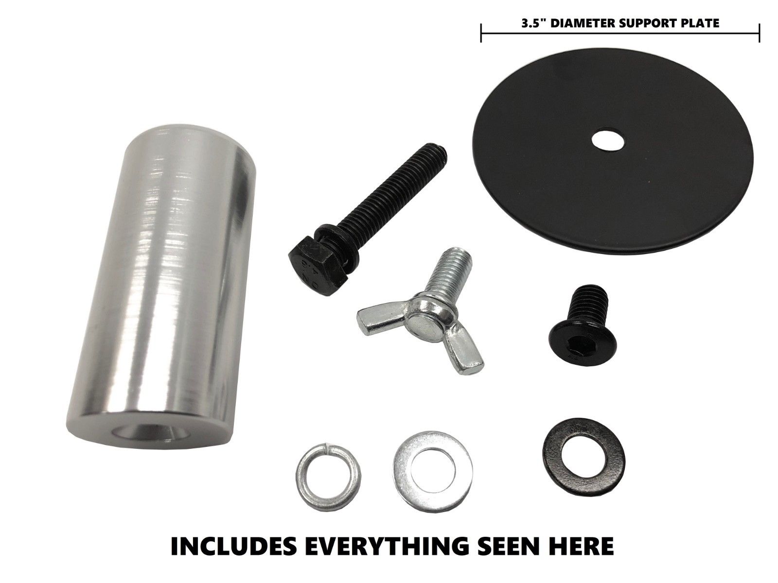 35mm. x 3" Aluminum Speaker Mount Pin Base For Truss Top Plates/Bases