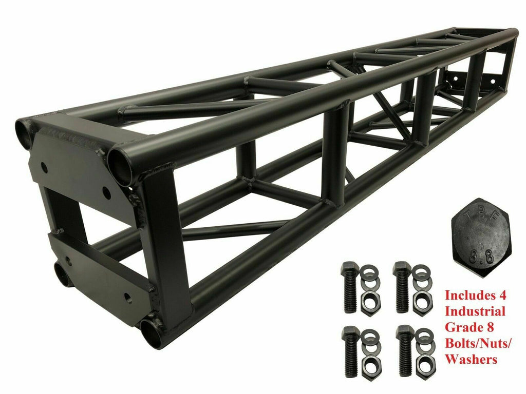 6.56 ft. Black Bolted 300mm. x 300mm. Aluminum Truss Two 14 ft. Crank Up Stands