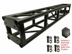 6.56 ft. Black Bolted 300mm. x 300mm. Aluminum Truss Two 14 ft. Crank Up Stands