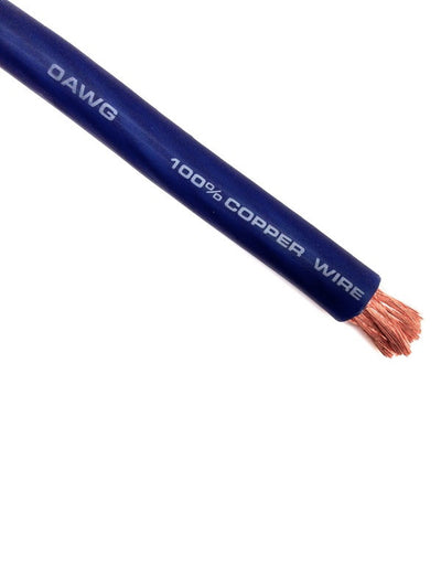 HP0BE Blue 50 ft. 0 AWG 100% Copper Cable Roll