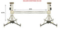 8.50 Ft. H + 20 Ft. W Ground Support Truss Lifting Tower Roof System Outriggers