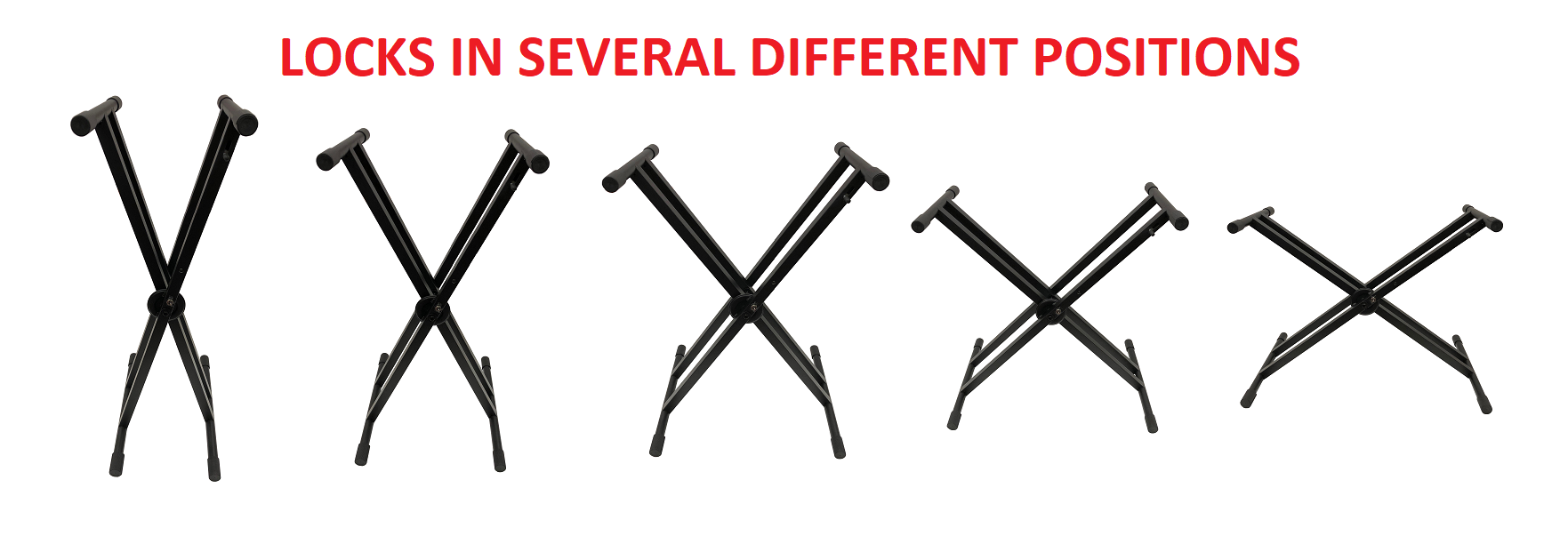 LK-XTD Black Keyboard Piano "X" Stand Electric Organ Rack Metal Height Adjustable New