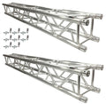 Two (2) LK-2.5 8.20 FT/2.5M Square Aluminum 290mm.x290mm. Box Lighting 2" Diameter Trussing